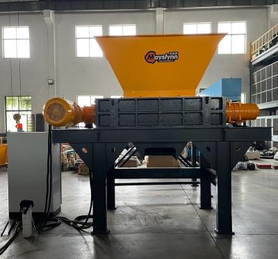 China Garbage which is force large volume and strong garbage recycling machine two axle shredder 100kg/h-1000kg/h crushing machine waste Radiator/recycling/tire/battery/refrigerator for sale