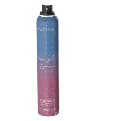 China Not Burn Private Label 400ml Gel Spray Porcelain Hair Fiber Strong Repair Hairspray For Hair Toupee for sale