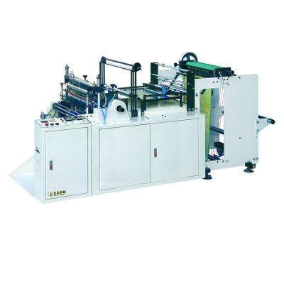 China Hot Sealing T-shirt Hot Cut Bag One Line Ormon PLC And Touch Screen Automatic One-Layer Bag Making Machine for sale