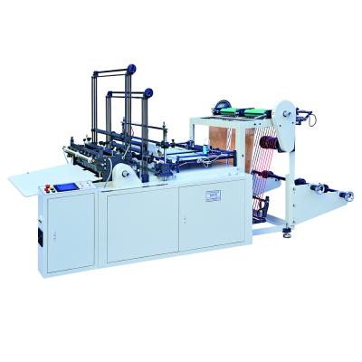 China With Touch Screen Motion Controller + PLC Center Bottom Sealing Bag New One-Layer Control System Two Line And Making Machine for sale