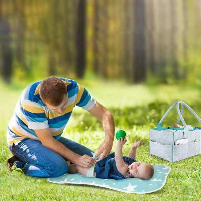 China Water Resistant Portable Lightweight Baby Storage Felt Diaper Bag Online Shopping From China Factory for sale