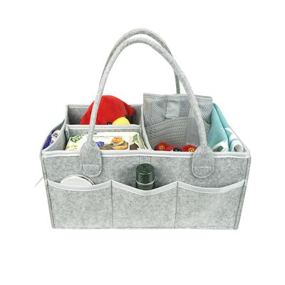 China Free Sample High Quality Water Resistant OEM Tote Land Felt Diaper Bag For Baby for sale