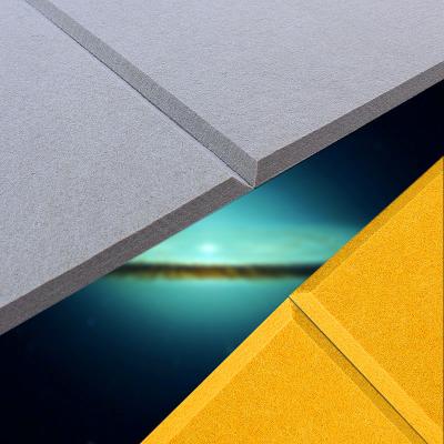 China Highly Efficient High Density Sound Absorption Lightweight Gray Charcoal Sound Absorption Pet Acoustic Panels Polyester Felt Acoustic Panels for sale