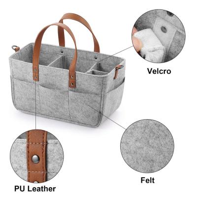 China Cheap Custom Mummy Felt Diaper Bag Eco-friendly High Quality Water Resistant Various Best Price Color for sale