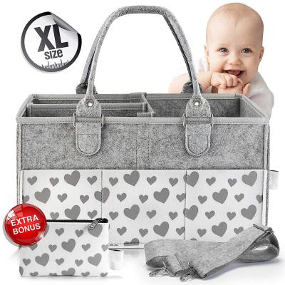 China Bag Customized Logo Free Laser Cheapest Felt Diaper Bag Factory Direct Sale Competitive Price Storage Bag for sale