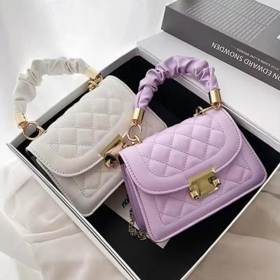 China OEM/ODM Accepted Wallet Purses and Handbags for Women's Small Square Shoulder Bags for sale