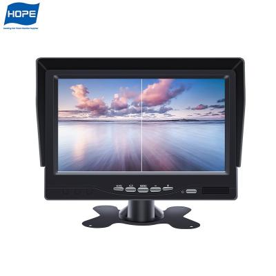 China 7 Inch Digital Panel With 2 Channel 172x113x25mm Video Input Car Monitor Stand for sale