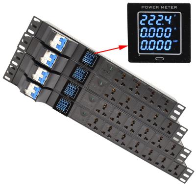 China Aluminum Alloy Industrial PDU Power Strip Switch SPD DOSE 2/3/4/5/6/7/8/9/10/11/12 Universal AC Outlet SOCKET for sale