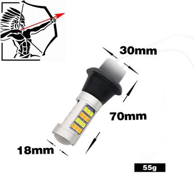 China 1156/7440-42SMD Perfect Dual Color 42SMD White and Amber 2835 S25 1156 BA15S LED Bulbs for Front Turning Lights Signal DRL er ror light for sale