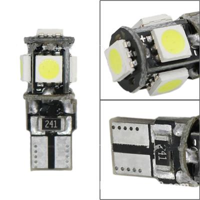 China Wholesales T10 Canbus 5050 5SMD LED 12V Car Interior Light Bulbs No Error T10-5050-5SMD for sale