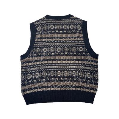 China Vest College Style Round Neck Women Clothing Breathable Sleeveless Casual Winter Knitted Vest for sale