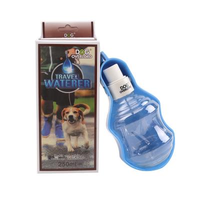 China Dog Drinking Bottle 250ml Travel Pet Portable Plastic Viable Free Water Bottles BPA Free Dog Drinking Water Bottle For Outdoor for sale