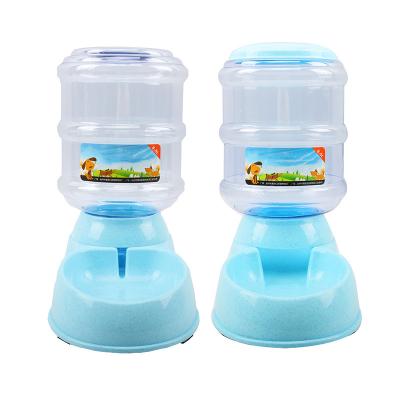 China Large Automatic Dog Automatic Feeder Pet Drinking Station 3.5L Dog Food Bowl Pet Water Dispenser for sale