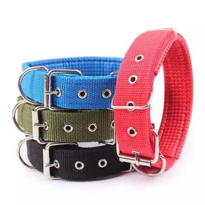 China Custom Made OEM Excellent Quality Metal Adjustable Pastel Buckle Luxury Personalized Nylon Collar For Dog for sale