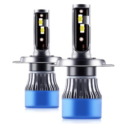 China Q2 LED Heatsink H4 50W 6000LM Aluminum Car HeadlampBulb LED Car Light for sale