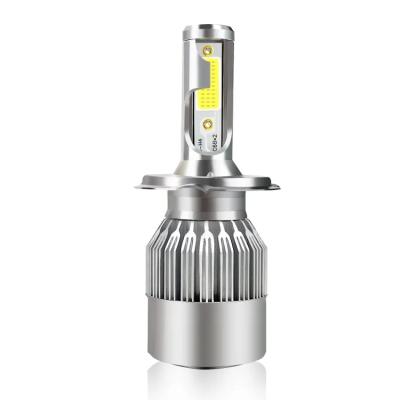 China Aluminum Car C6 LED Auto Light Headlight H1 H3 H7 H4 H11 9005 9006 LED Headlamp 72W Led Headlamp Bulbs for sale