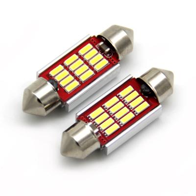 China Canbus auto bulb C5W led canbus 4014 festoon 10 12SMD led 31mm 36mm 39mm 41mm 42mm car interior led light for sale