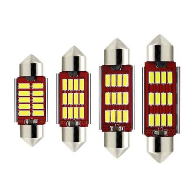 China Canbus C5W auto bulb lighting led canbus 4014 festoon 10 12SMD led 31mm 36mm 39mm 41mm 42mm car interior led car light for sale