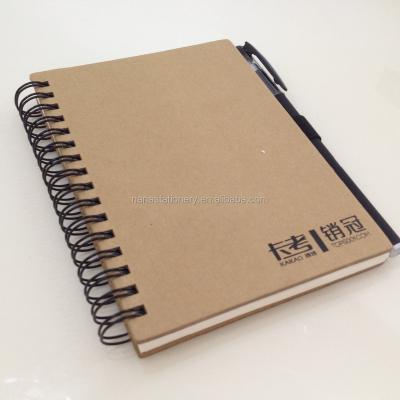 China Double Hardcover Wire Spiral Binding Notebook NSXQ-NP0004 for sale