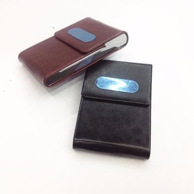 China Durable Business Card Holder With Good Price , PU Leather Cover Card Holder for sale