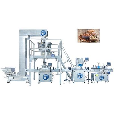 China Food 10 14 Automatic Multi Head Weighers Dry Nuts Coffee Bean Packing Machine Seed Bean Packing Machine Canton Factory for sale