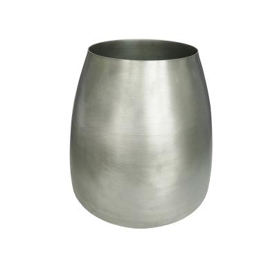 China Original Good Quality Silver Metal Spun Part Aluminum Spun Part Pot For Household for sale