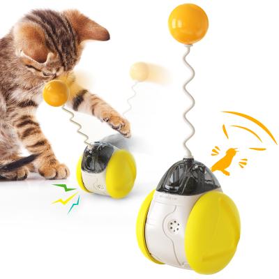 China Sustainable Eco Friendly Interactive Motorized Ultra Durable Non-Toxic Electronic BALANCE SQUEAKY CAR Cat Toys for sale