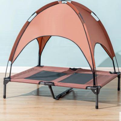 China Igloo Canopy Hammock Outdoor High Quality Breathable Canopy Hammock Camouflage Triangle Dog Hooded Raised Raised Bed for sale