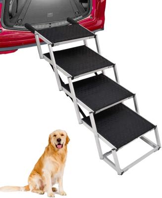 China Travel Premium Quality Dog Car Ramp Large Outdoor Portable Collapsible Steel Aluminum Folding Ramp For Car for sale