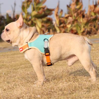 China Hot Sale 2022 Fast Release Neoprene Pet Dog Harness Reversible Harness Design Custom Adjustable Dog Harness for sale