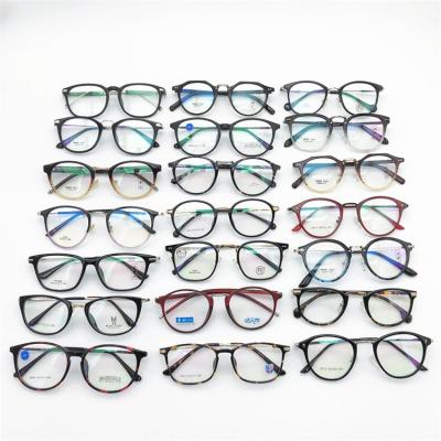 China Cheap Fashion Mixed Optical Metal TR90 Metal Bundle Hybrid Frame Ready To Ship TR90 Glass Optical Glass Frame for sale