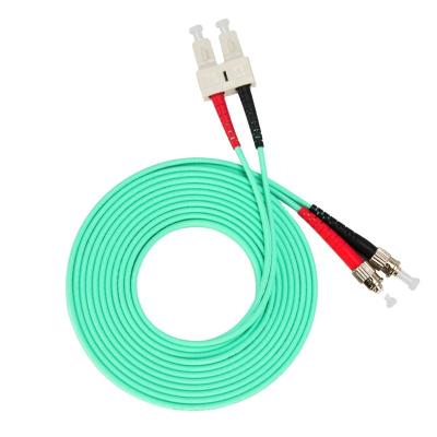 China 3 Meter FTTH St to SC 10 Gigabit Dual Mode Multi Core Fiber Patch Cord OM3 Tail Fiber Cable Can Be Customized for sale