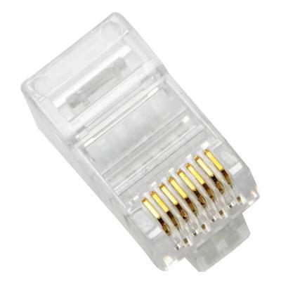 China FTTH FTTB FTTX Network RJ45 Ethernet Cables Module Plug Network Connector For UTP Cat5 Cat5e Network Cable Crystal Heads 8P8C for sale