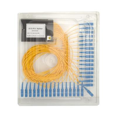 China Customizable FTTH FTTH FC Connector 1x32 Fiber Pigtail PLC Splitter for sale