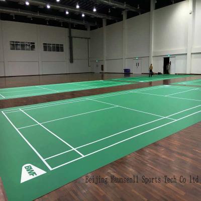 China Anti-Slip PVC Roll Indoor And Outdoor Badminton Court Used Sports Flooring Surface for sale