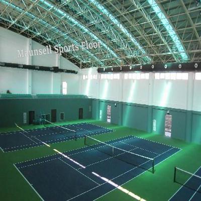 China Non Slip Sports Plastic Roll Flooring Used For Tennis Court Games for sale