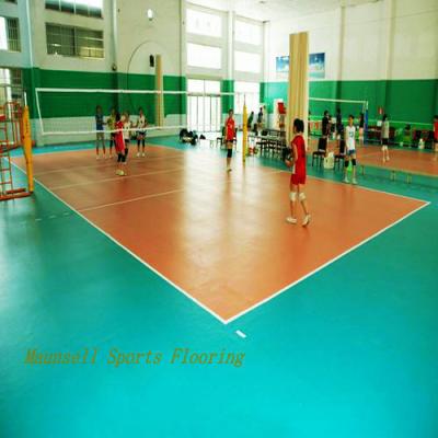 China Anti Slip PVC Vinyl Outdoor Plastic Sports Flooring Surface For Volleyball Courts for sale