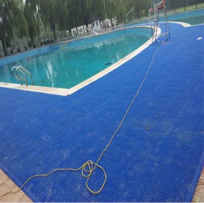 China Outdoor Waterproof Anti Slip Anti Slip PP Suspended Puzzle Sports Tiles For Swimming Pool for sale