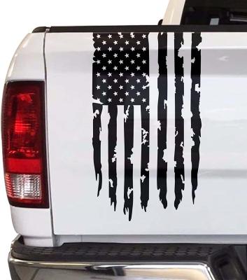 China American National Flag Senksll American Flag Old Truck Tailgate Vinyl Decals Fit Most Truck-Pickup Truck Model Rear Car for sale