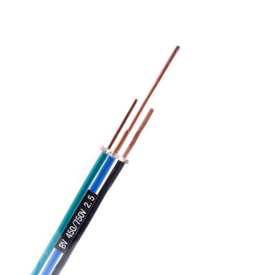 China Construction Single Core 2.5 Mm Wire PVC Single Core Roll Hard Conductor Unsheathed Cable For House Wiring for sale