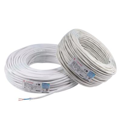 China Flexible System Controls 1.5mm 2.5mm 4mm 6mm Fire Resistant RVV 2 Core PVC Copper Wire Flexible Instrumentation Cable Power Cables for sale