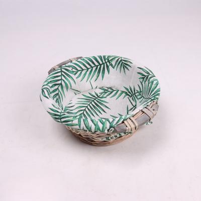 China Hot Sale Viable Mini Fabric Wicker Fruit Basket for sale