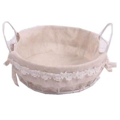 China Viable Cheap Power Coated Small Wire Baskets Wholesale With Fabric Coating for sale