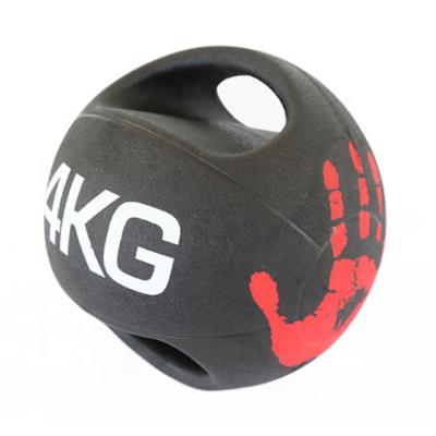 China Chinese PARAGON FITNESS Exercise Fitness Full Weighted Medicine Balls Double Grip Medicine Slam Wall Ball for sale