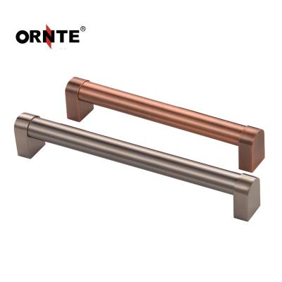 China ORNTE Modern Design Modern Furniture T Bar Drawer Cabinet Cupboard Door Handle Stainless Steel Metal Push Pull Flush Handles for sale