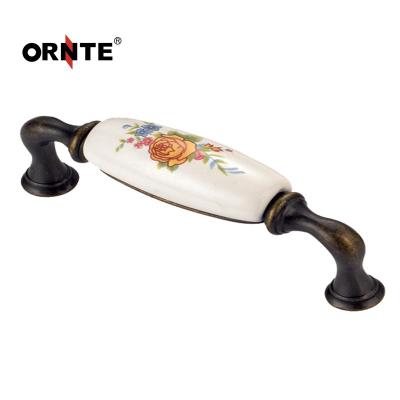 China Chinese ORNTE Vintage Ceramic Cabinet Handle for sale