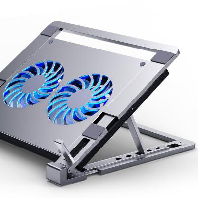 China Computer Laptop Cooling Cooling Pad with Low Noise Fan Cooler Prevent Overheating Ergonomic Laptop Stand for sale