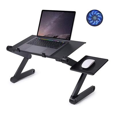 China (Size) 2021 Adjustable Portable Folding Adjustable Aluminum Laptop Table Home Office Laptop Stand For Bed for sale