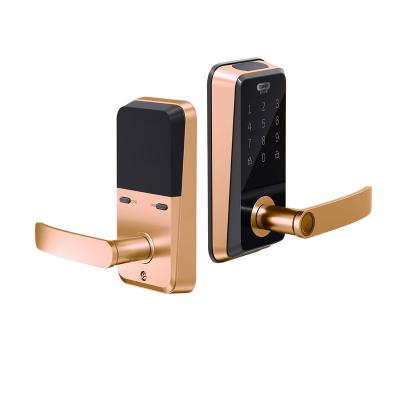 China Zinc Alloy ANSI Stainless Steel T725 USA 304 Biometric Smart Card Door/Waterproof Fingerprint NFC Door Lock Tuya WiFi Smart App Locks Handle Digital Door Locks for sale