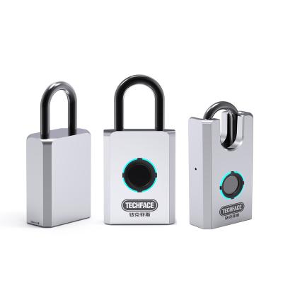 China Anti-rust High Quality Zinc Alloy Smart Emergency Lock Fingerprint High Security BSCI Mobile App Unlock Fingerprint Padlock For Any Kind Of Doors for sale